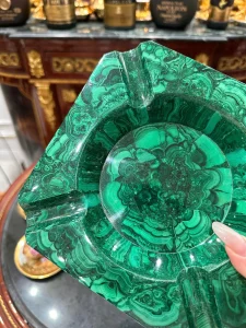 Gạt Tàn Bằng Đá Malachite