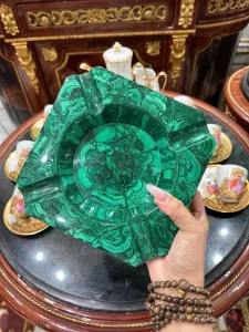 Gạt Tàn Bằng Đá Malachite