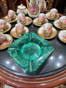 Gạt Tàn Bằng Đá Malachite
