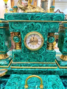 Bộ Nghiên Mực Bàn Làm Việc Malachite