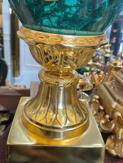 Bình Cup Malachite 2 Con Rồng