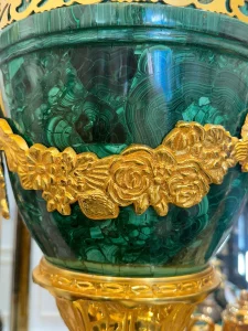 Bình Cup Malachite 2 Con Rồng