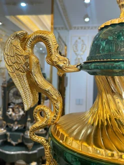 Bình Cup Malachite 2 Con Rồng
