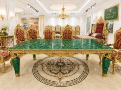 Bàn Ăn Đá Malachite