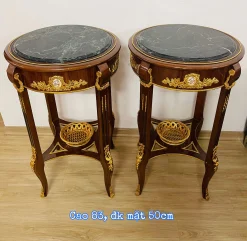 Đôn Gỗ Họa Tiết Đồng