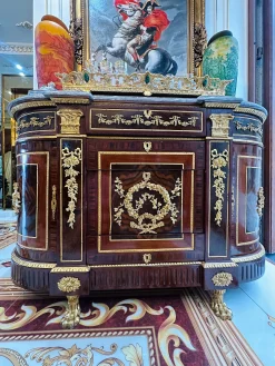 Tủ Bán Nguyệt Tân Cổ Điển 1m6